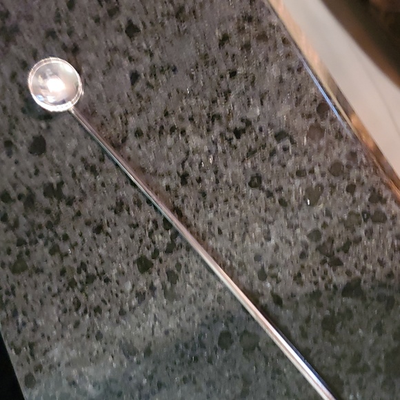 ☆RARE FIND☆ ELLA L. CONE Sterling Silver Antique Bar Stir Spoon (stamped) - Picture 5 of 9